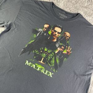 The Matrix Shirt Mens Extra Large Gray Movie Neo Trinity Morpheus Agent Smith